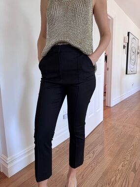 Veronica Beard Straight Cropped Pants , 6